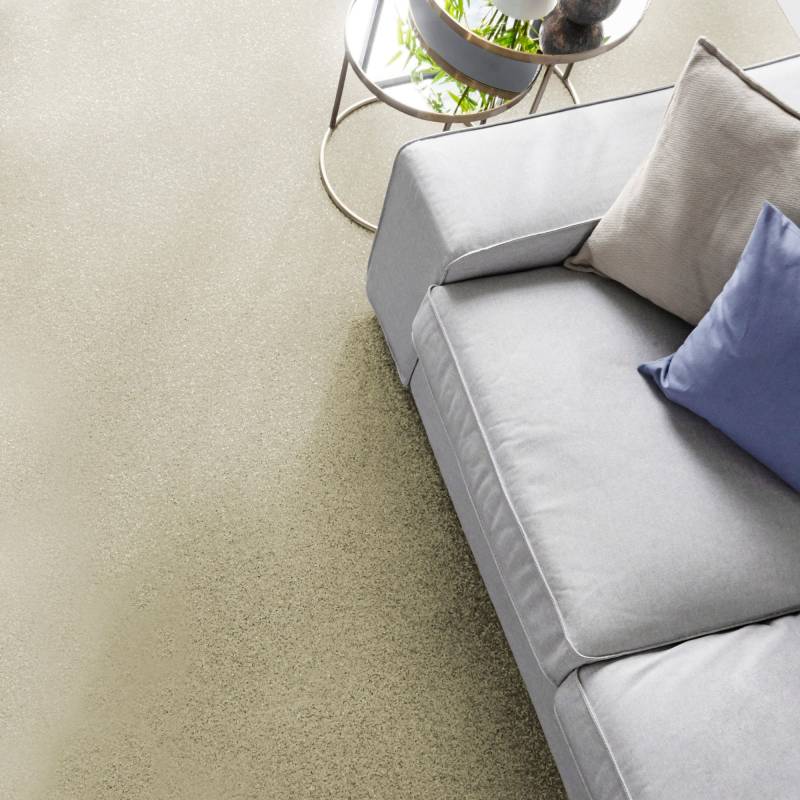 Andiamo Teppichboden »Kira, Velours, Made in Belgium«, rechteckig, 8 mm Höhe, Uni Farben, Breite 400 cm, strapazierfähig, pflegeleicht, Wohnzimmer von Andiamo