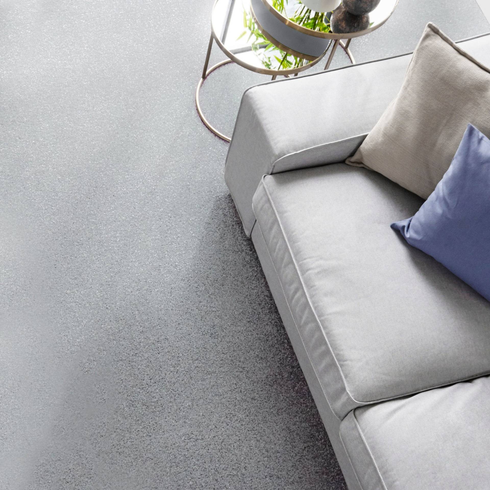 Andiamo Teppichboden »Kira, Velours, Made in Belgium«, rechteckig, 8 mm Höhe, Uni Farben, Breite 400 cm, strapazierfähig, pflegeleicht, Wohnzimmer von Andiamo