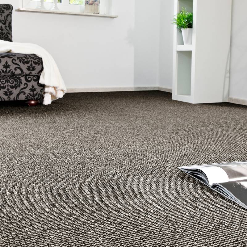 Andiamo Teppichboden »Joe, Schlinge, Made in Netherlands«, rechteckig, 6 mm Höhe, Breite 400 cm, meliert, Wohnzimmer, strapazierfähig & robust von Andiamo