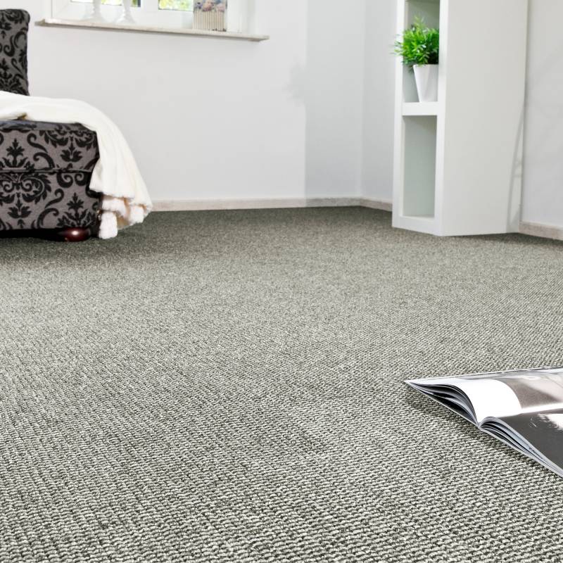 Andiamo Teppichboden »Joe, Schlinge, Made in Netherlands«, rechteckig, 6 mm Höhe, Breite 400 cm, meliert, Wohnzimmer, strapazierfähig & robust von Andiamo