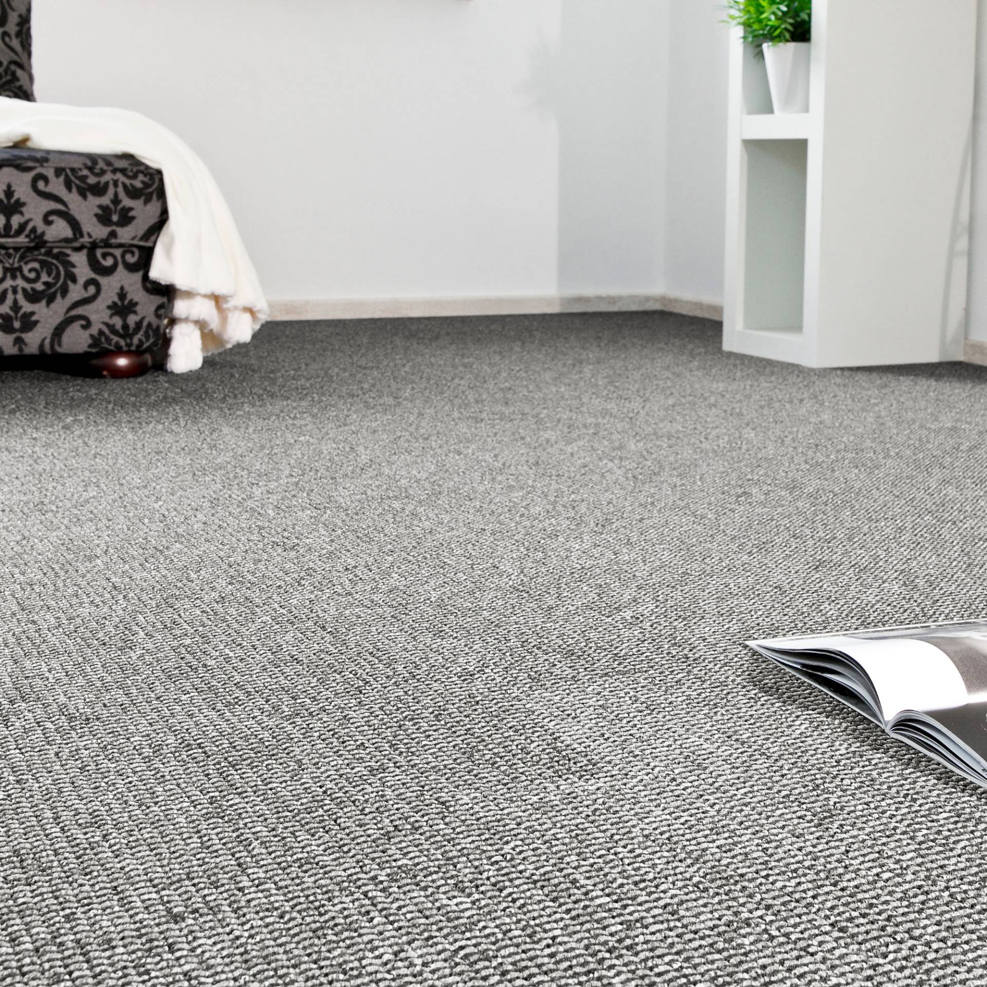 Andiamo Teppichboden »Patras, Strukturschlinge, Made in Netherlands«, rechteckig, 0,85 mm Höhe, meliert, Breite 400 cm oder 500 cm, strapazierfähig & robust von Andiamo