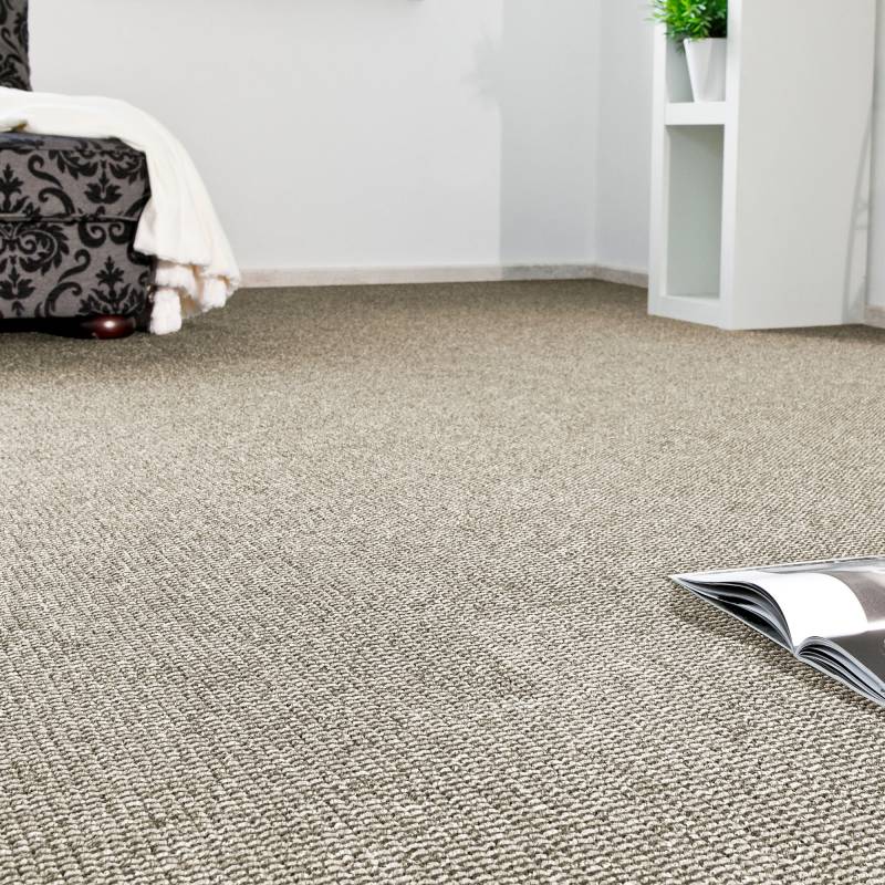 Andiamo Teppichboden »Patras, Strukturschlinge, Made in Netherlands«, rechteckig, 0,85 mm Höhe, meliert, Breite 400 cm oder 500 cm, strapazierfähig & robust von Andiamo