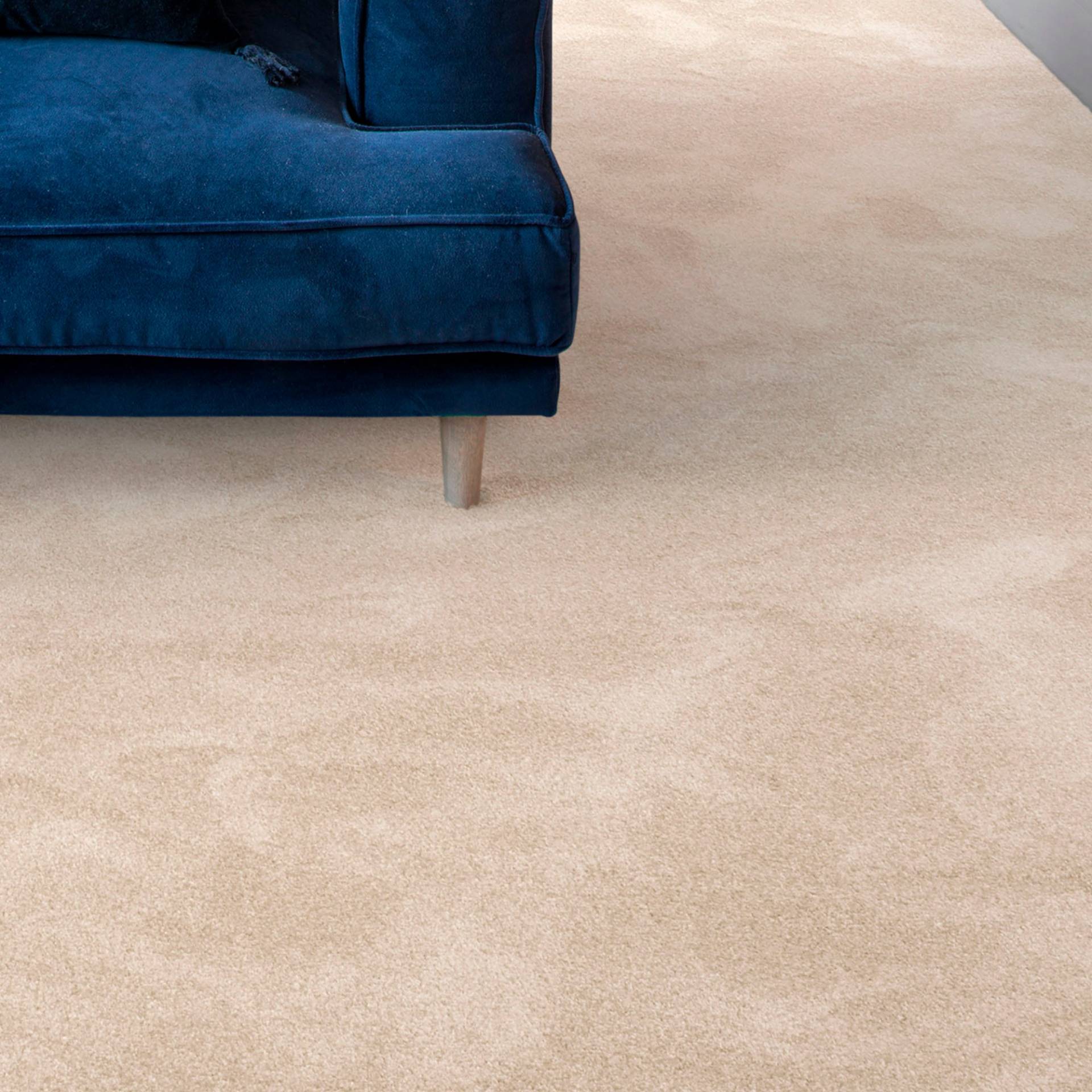 Andiamo Teppichboden »Levin, Velours, Made in Belgium«, rechteckig, 10 mm Höhe, Uni Farben, Breite 400 cm oder 500 cm, weiche Qualität von Andiamo