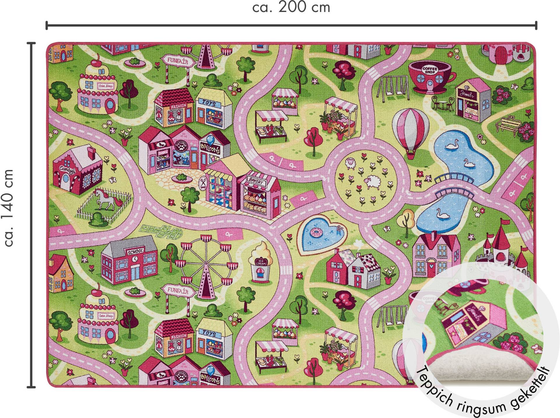 Andiamo Kinderteppich »Big City/Sweet Village«, rechteckig von Andiamo