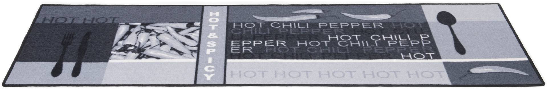 Andiamo Küchenläufer »Hot Pepper«, rechteckig, Motiv Peperoni/Chili, mit Schriftzug, Küche, waschbar von Andiamo