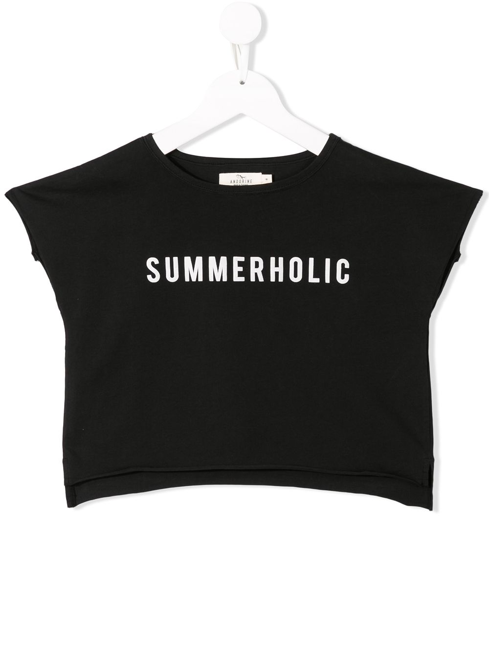 Andorine Summerholic print T-shirt - Black von Andorine