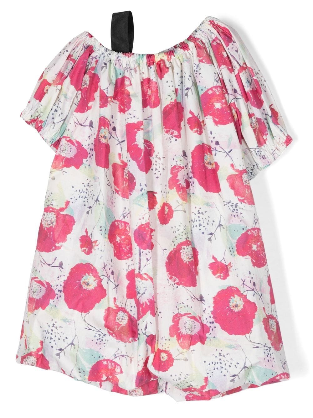 Andorine asymmetric floral-print dress - Pink von Andorine