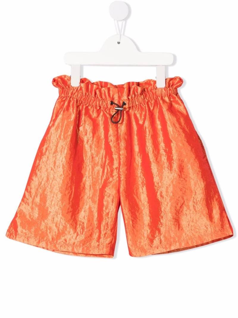 Andorine high-shine Bermuda shorts - Orange von Andorine