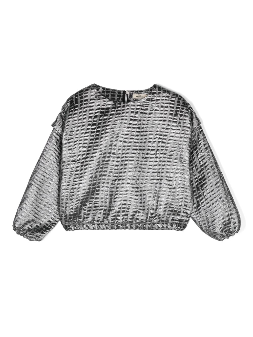 Andorine metallic-jacquard top - Silver von Andorine