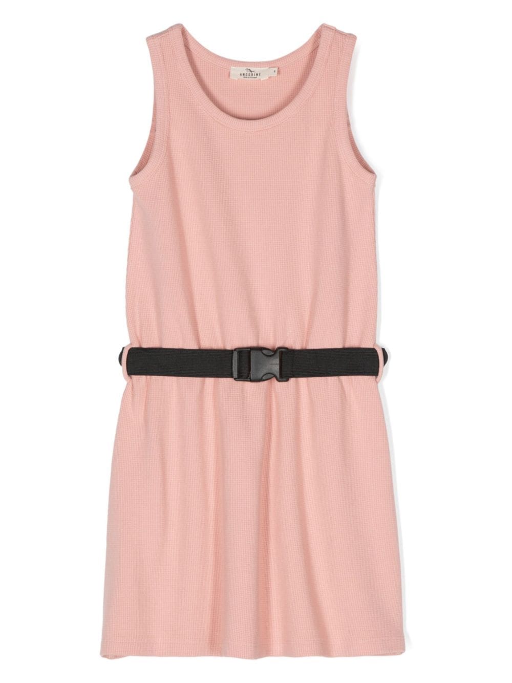 Andorine textured-finish belted dress - Pink von Andorine