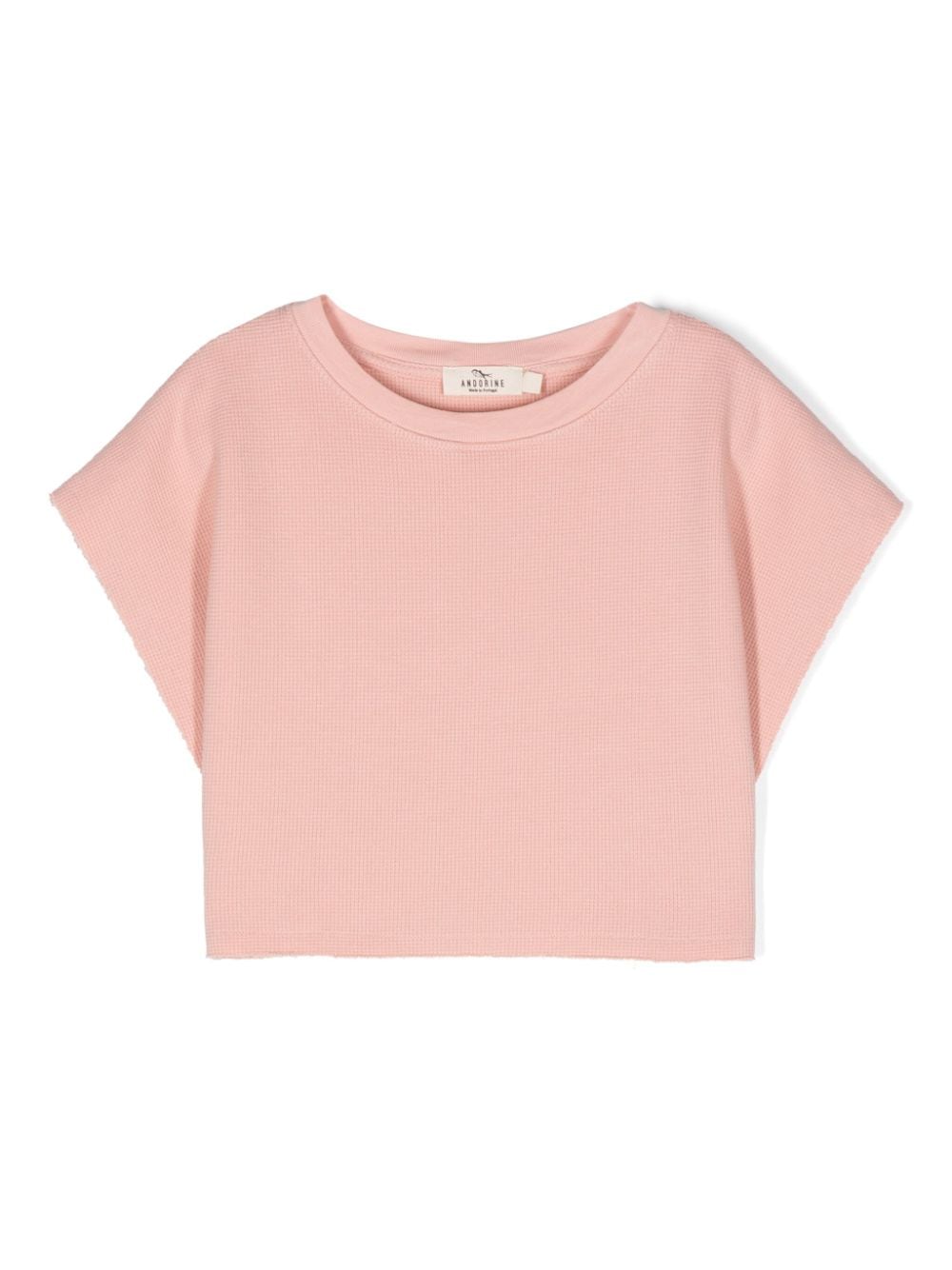 Andorine textured-finish cropped T-shirt - Pink von Andorine