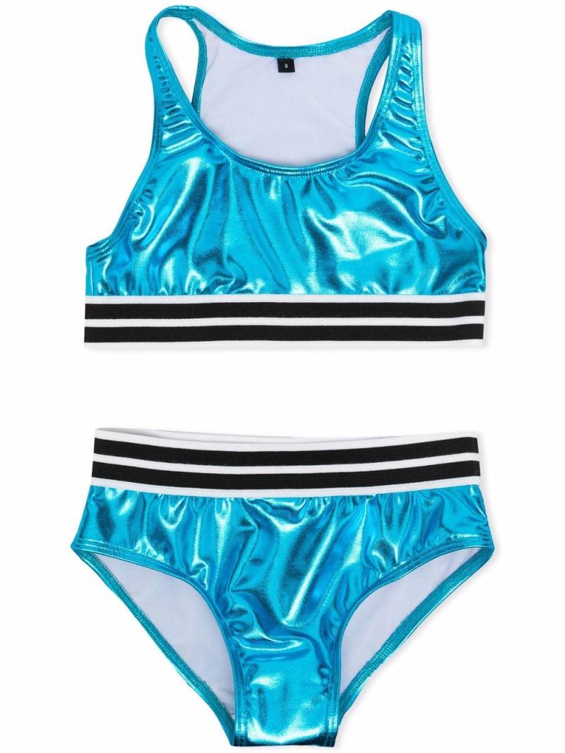 Andorine metallic two-piece bikini - Blue von Andorine