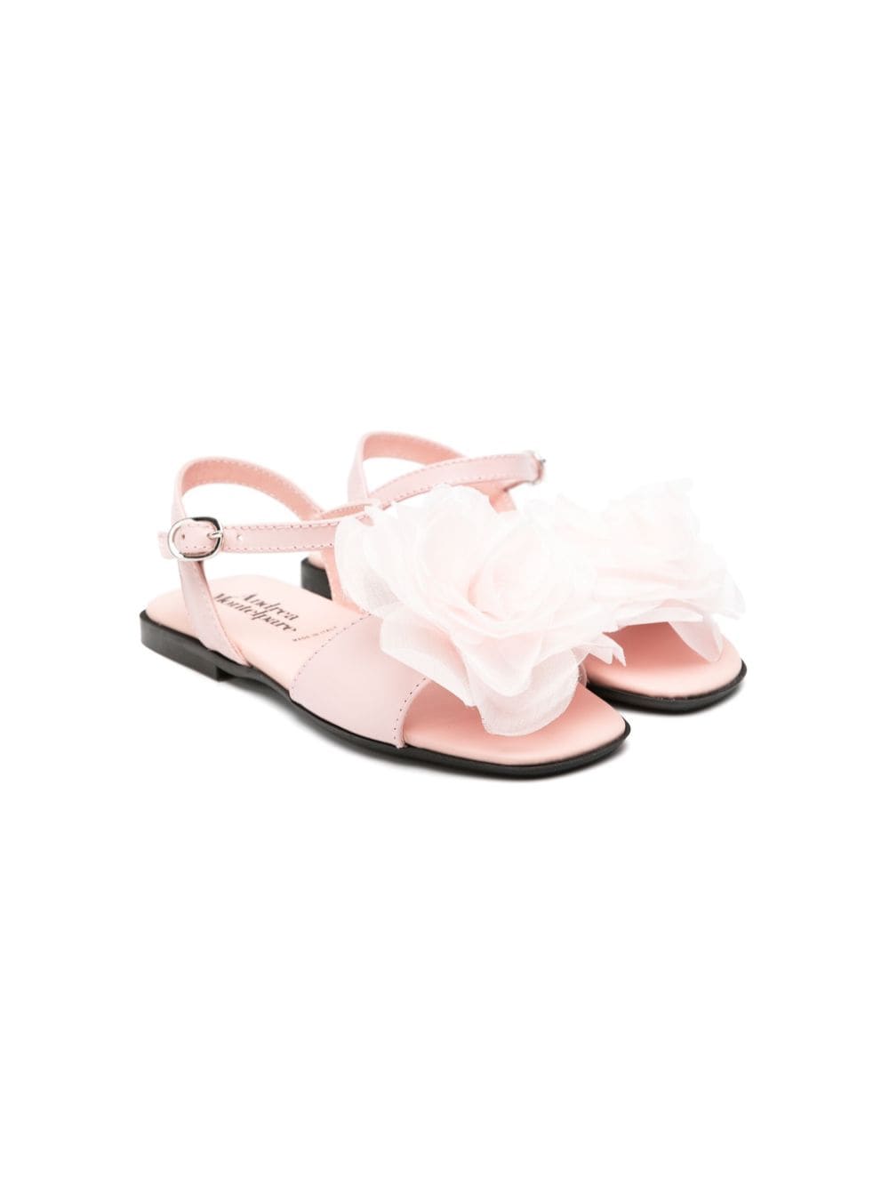 Andrea Montelpare floral-appliqué leather sandals - Pink von Andrea Montelpare