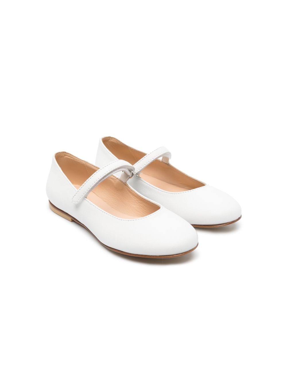 Andrea Montelpare leather ballerina shoes - White von Andrea Montelpare