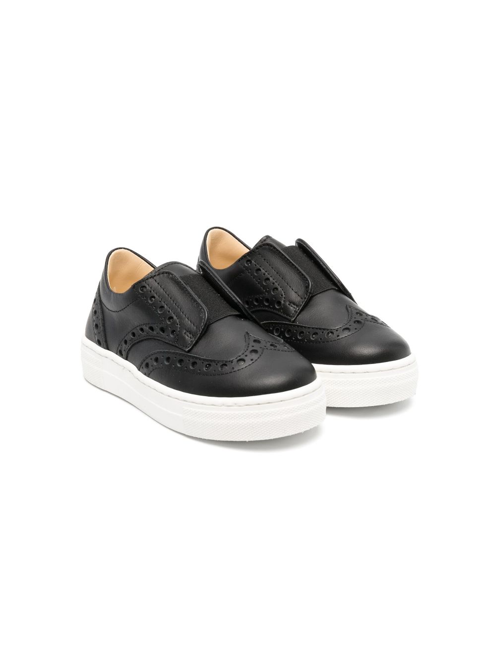 Andrea Montelpare leather slip-on sneakers - Black von Andrea Montelpare