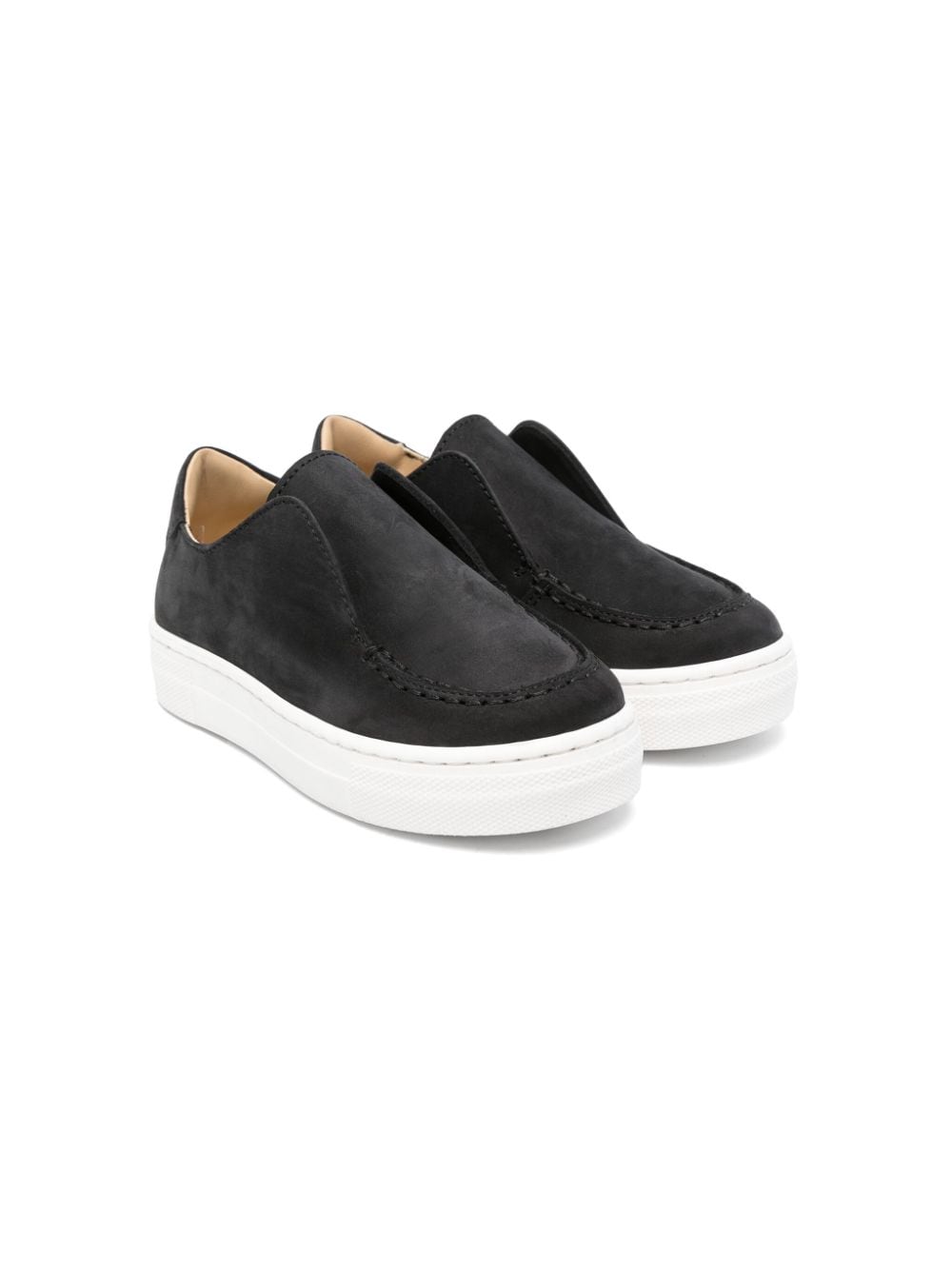 Andrea Montelpare suede slip-on sneakers - Black von Andrea Montelpare