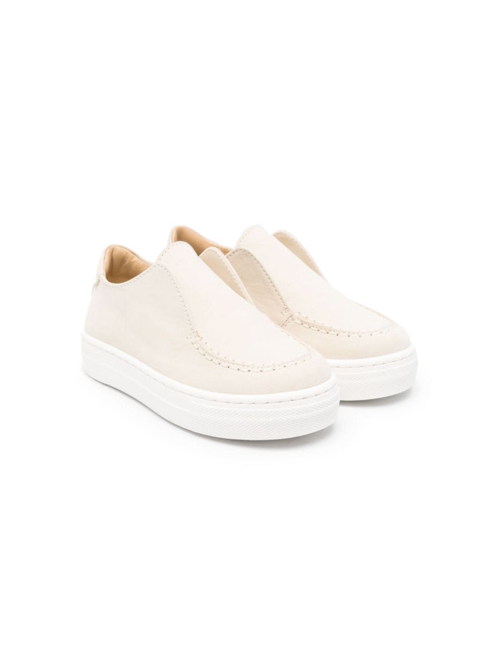 Andrea Montelpare suede slip-on sneakers - Neutrals von Andrea Montelpare