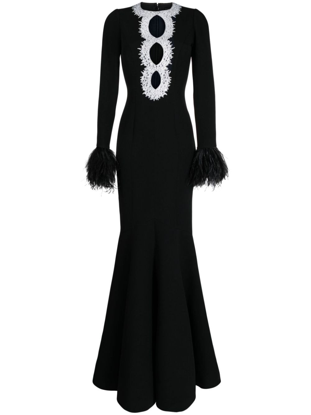 Andrew Gn cut-out crystal-embellished gown - Black von Andrew Gn