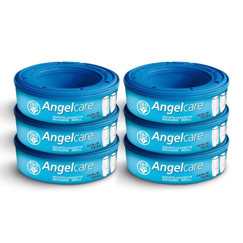 6er-Pack Nachfüllkassette für Windeleimer Comfort, Comfort Plus und Deluxe von Angelcare