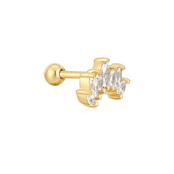 ANIA HAIE Einzelohrstecker Damen Gold 7mm von Ania Haie