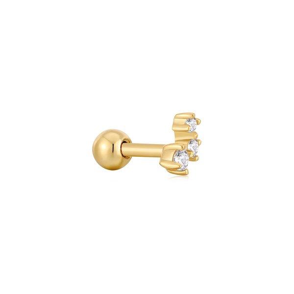 ANIA HAIE Einzelohrstecker Damen Gold 7mm von Ania Haie