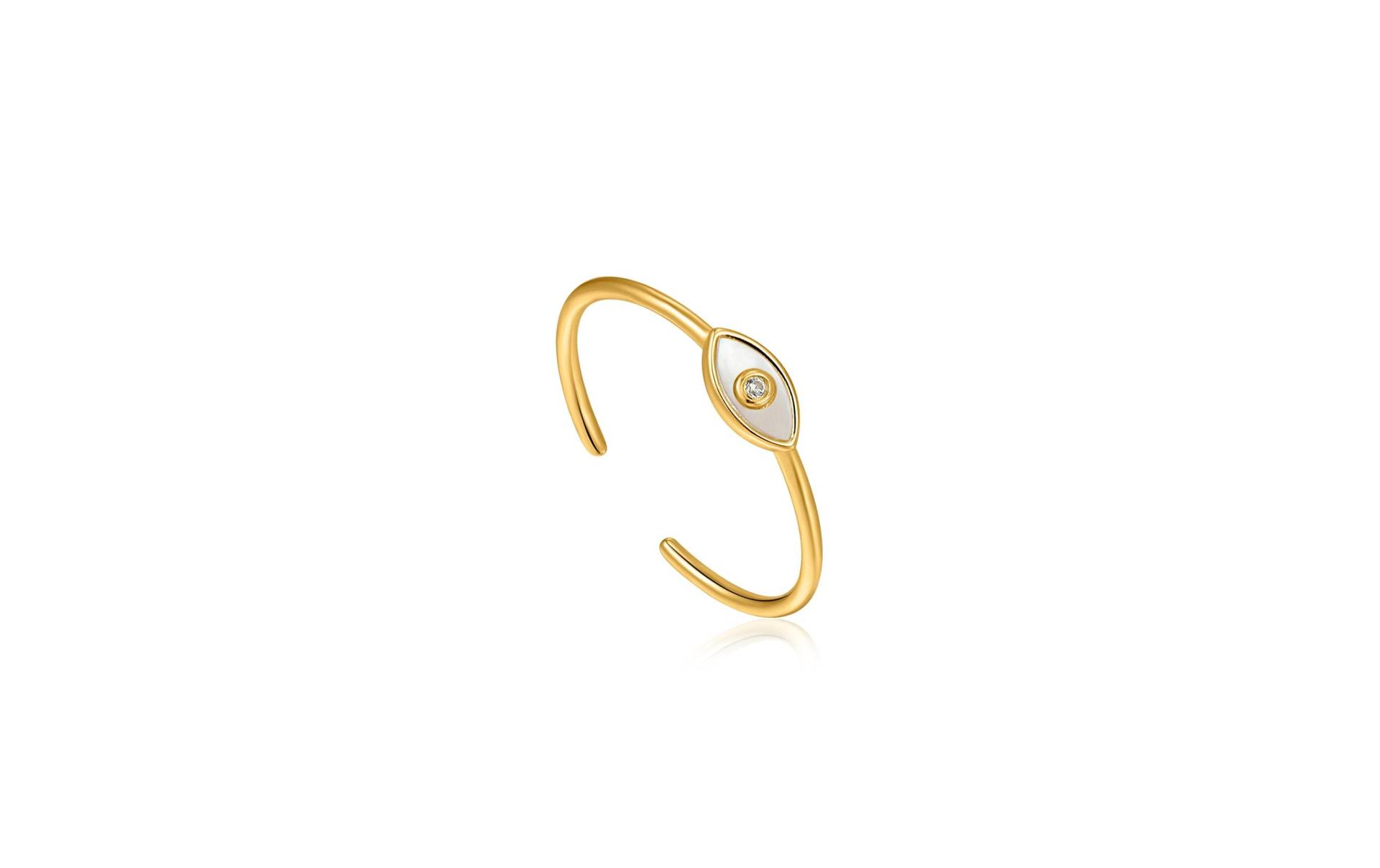 Ania Haie Fingerring »Evil Eye Goldfarben« von Ania Haie