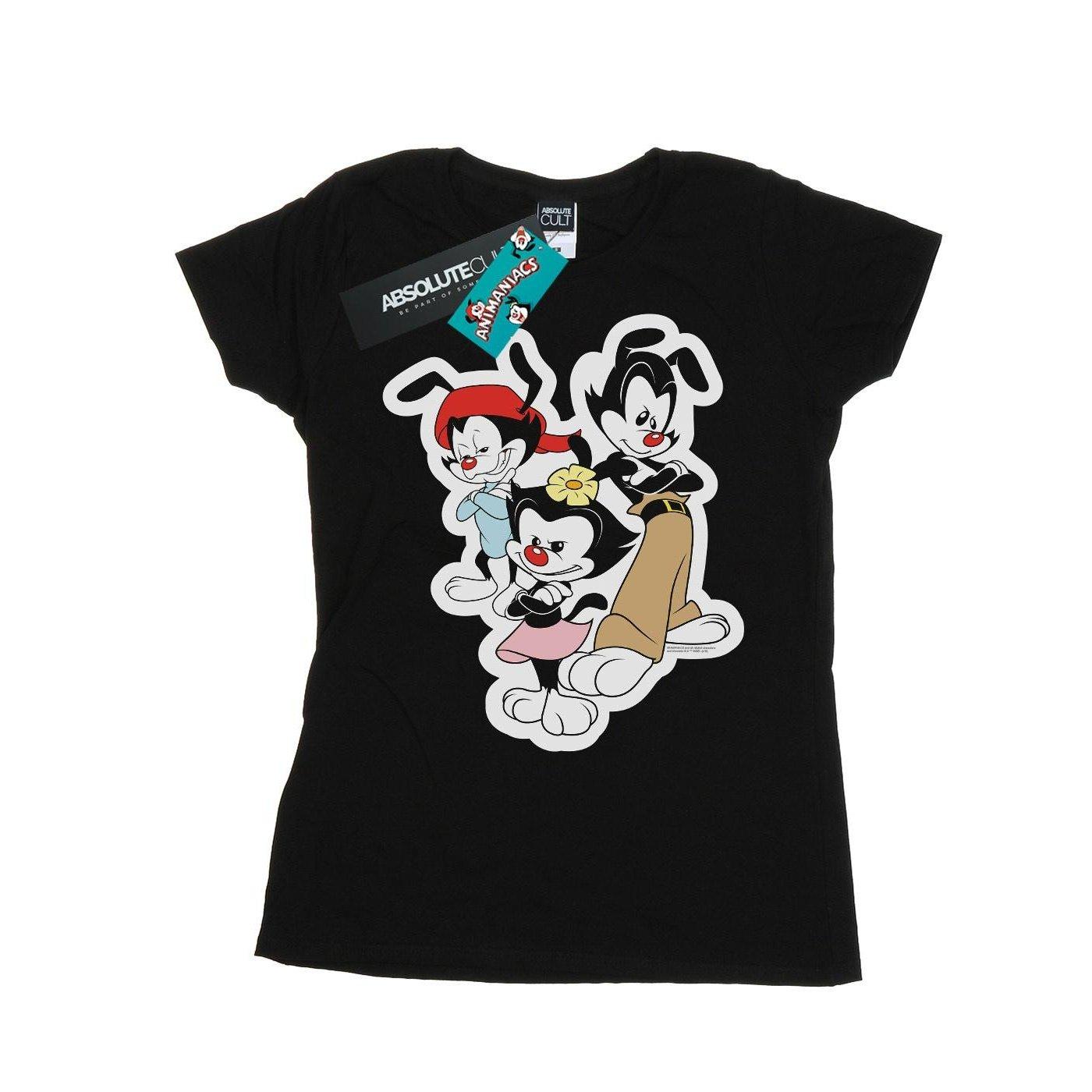 Dot Wakko And Yakko Tshirt Damen Schwarz L von Animaniacs