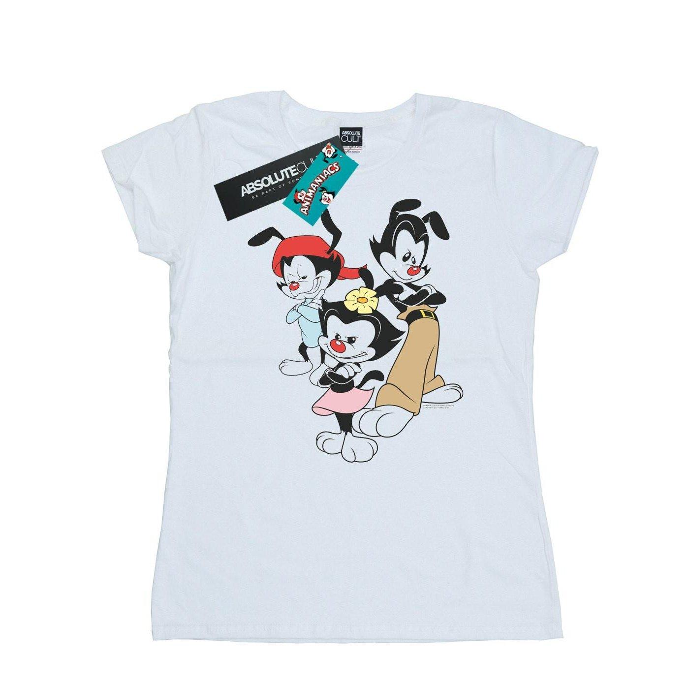 Dot Wakko And Yakko Tshirt Damen Weiss XL von Animaniacs