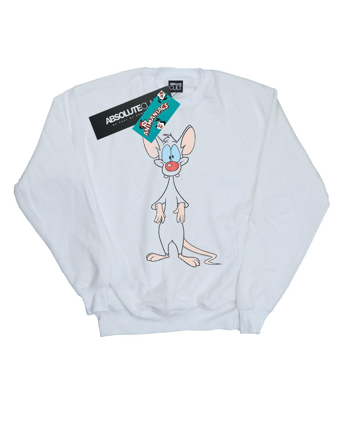 Pinky Classic Pose Sweatshirt Jungen Weiss 116 von Animaniacs