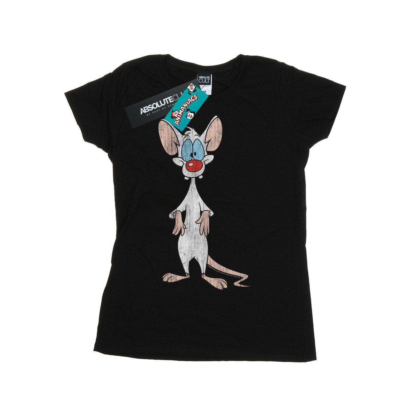 Pinky Classic Pose Tshirt Damen Schwarz L von Animaniacs