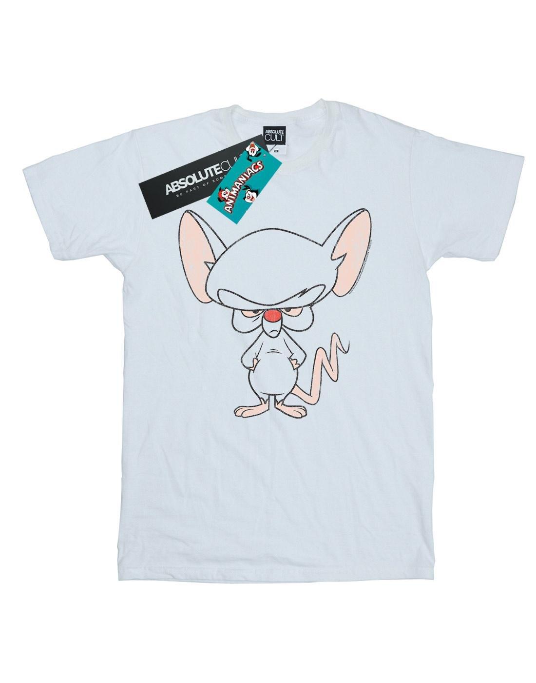 The Brain Classic Pose Tshirt Herren Weiss 3XL von Animaniacs