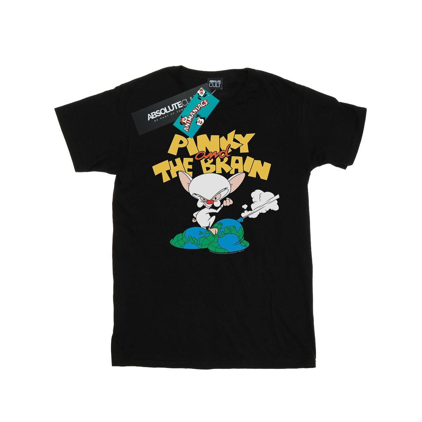 The Brain World Domination Tshirt Herren Schwarz S von Animaniacs