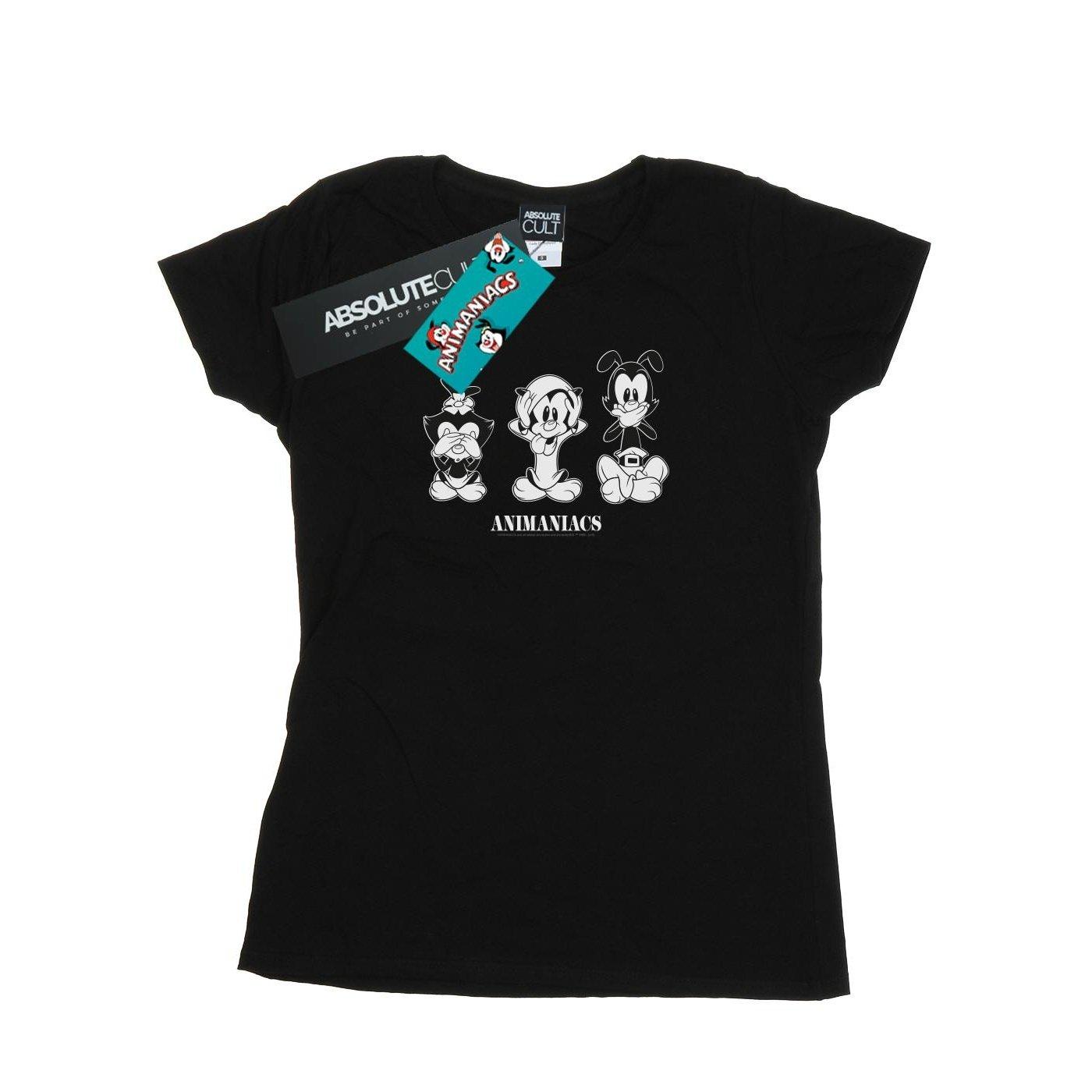 Three Evils Tshirt Damen Schwarz L von Animaniacs