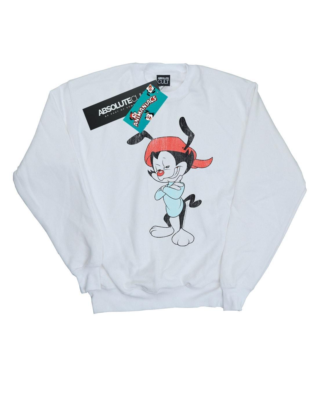 Wakko Classic Pose Sweatshirt Jungen Weiss 104 von Animaniacs