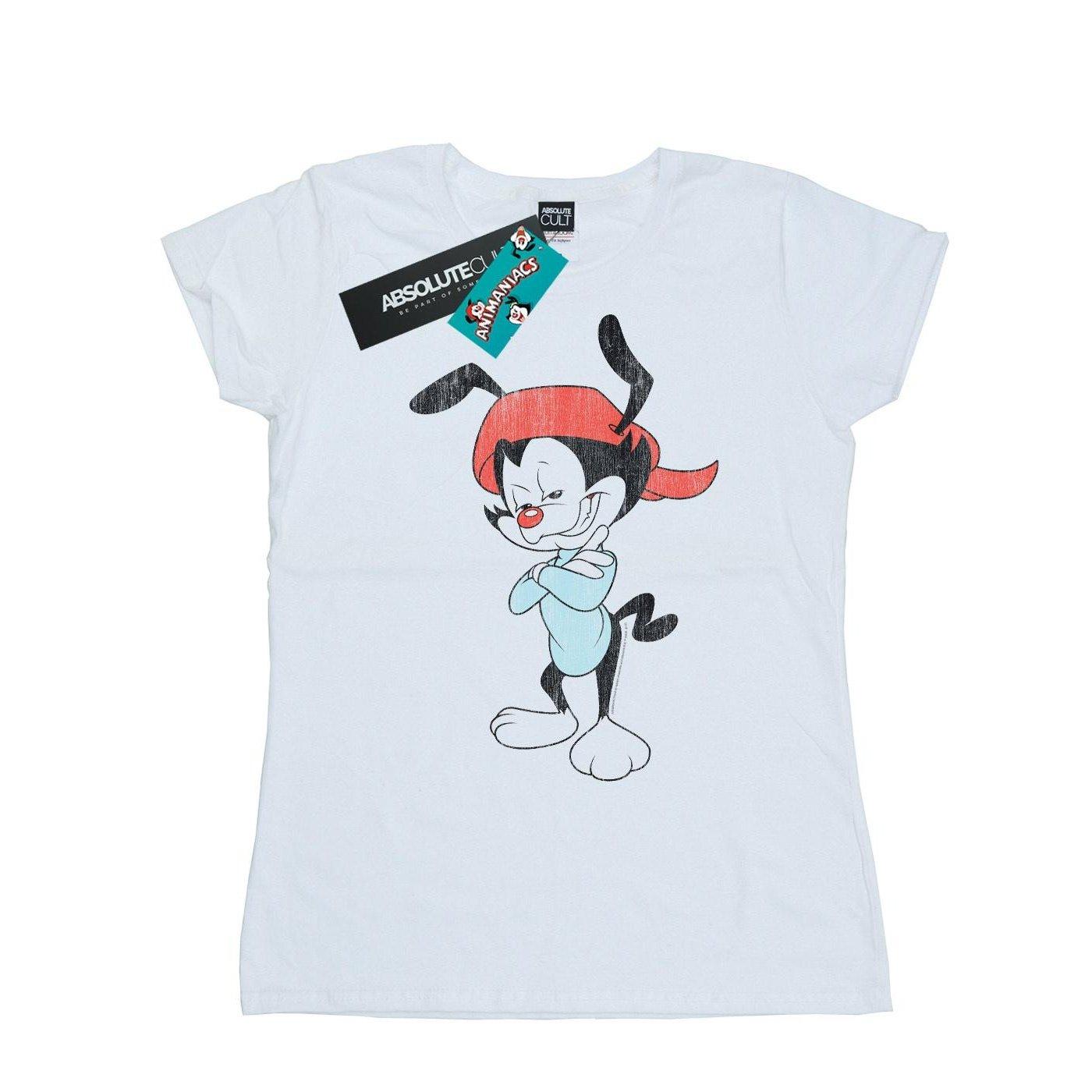 Wakko Classic Pose Tshirt Damen Weiss L von Animaniacs