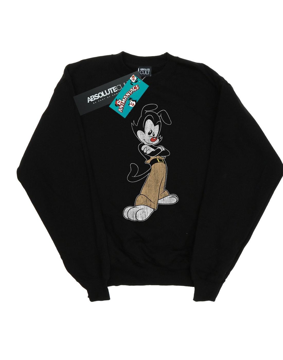 Yakko Classic Pose Sweatshirt Jungen Schwarz 104 von Animaniacs