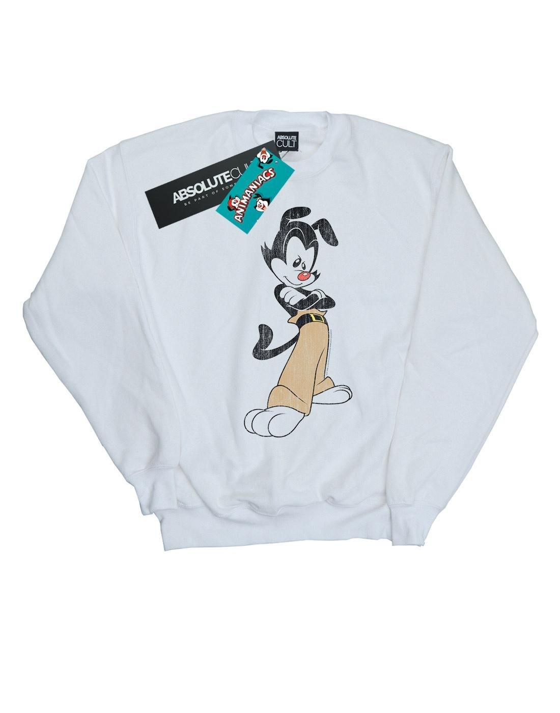 Yakko Classic Pose Sweatshirt Jungen Weiss 104 von Animaniacs