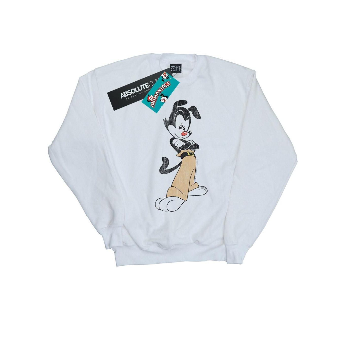 Yakko Classic Pose Sweatshirt Jungen Weiss 140/146 von Animaniacs