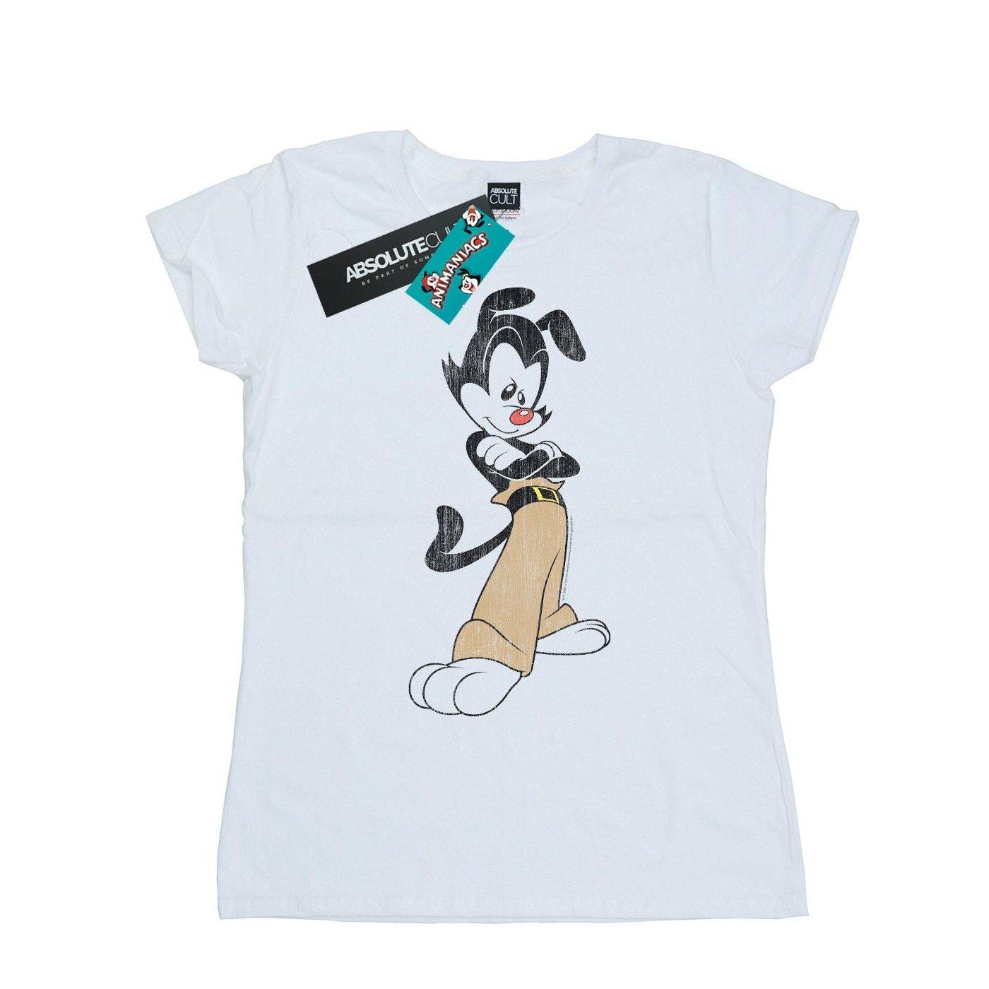 Yakko Classic Pose Tshirt Damen Weiss L von Animaniacs