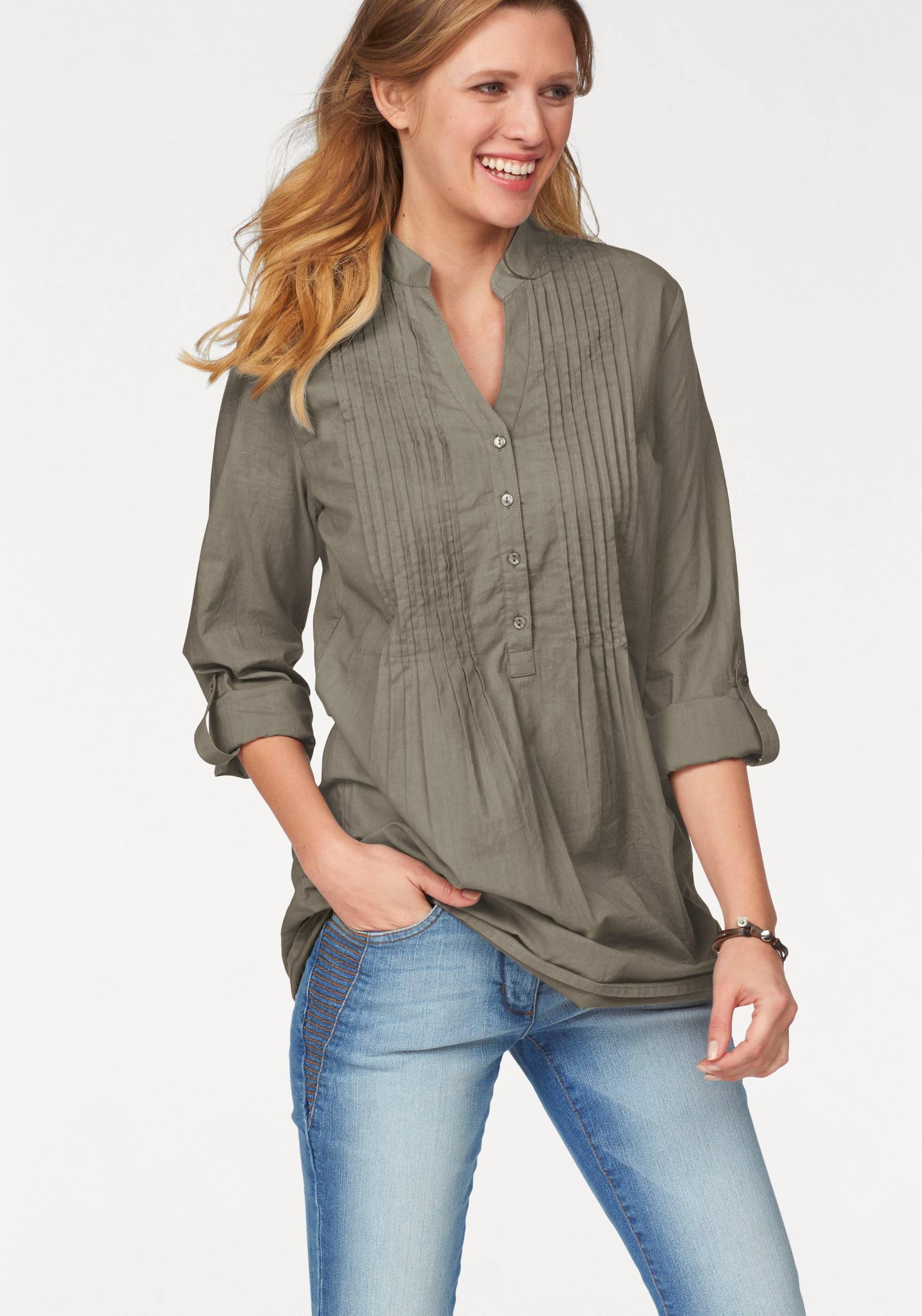 Aniston CASUAL Longbluse, mit dekorativer Biesenverarbeitung Aniston CASUAL Longbluse, mit dekorativer Biesenverarbeitung von Aniston CASUAL