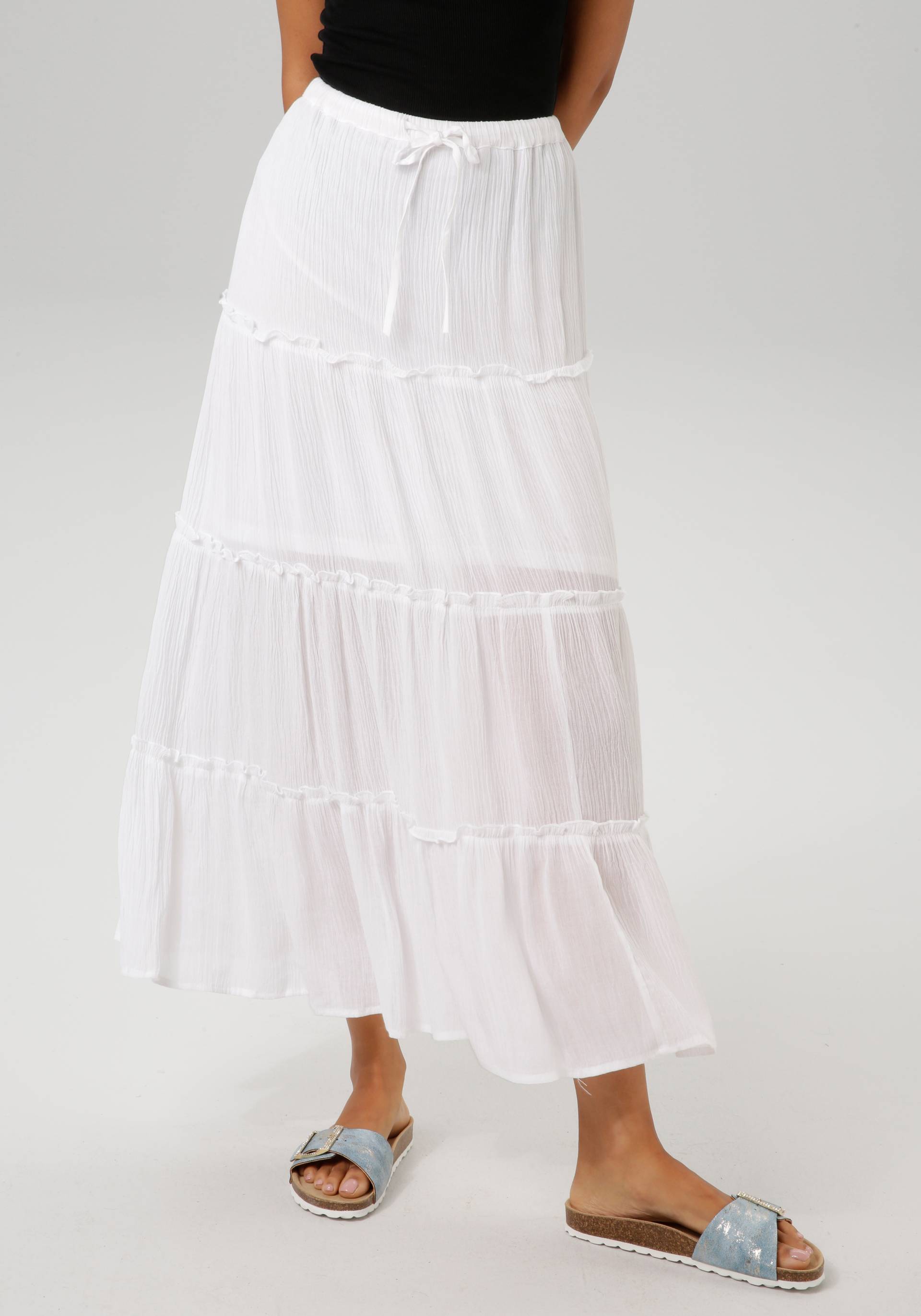Aniston CASUAL Maxirock, mit kleinen Rüschen verziert - NEUE KOLLEKTION Aniston CASUAL Maxirock, mit kleinen Rüschen verziert - NEUE KOLLEKTION von Aniston CASUAL