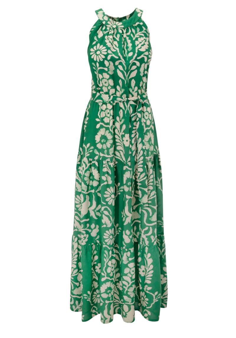 Aniston CASUAL Sommerkleid, (mit abnehmbaren Bindeband), mit extravagantem Blumendruck- jedes Teil ein Unikat - NEUE KOLLEKTION von Aniston CASUAL