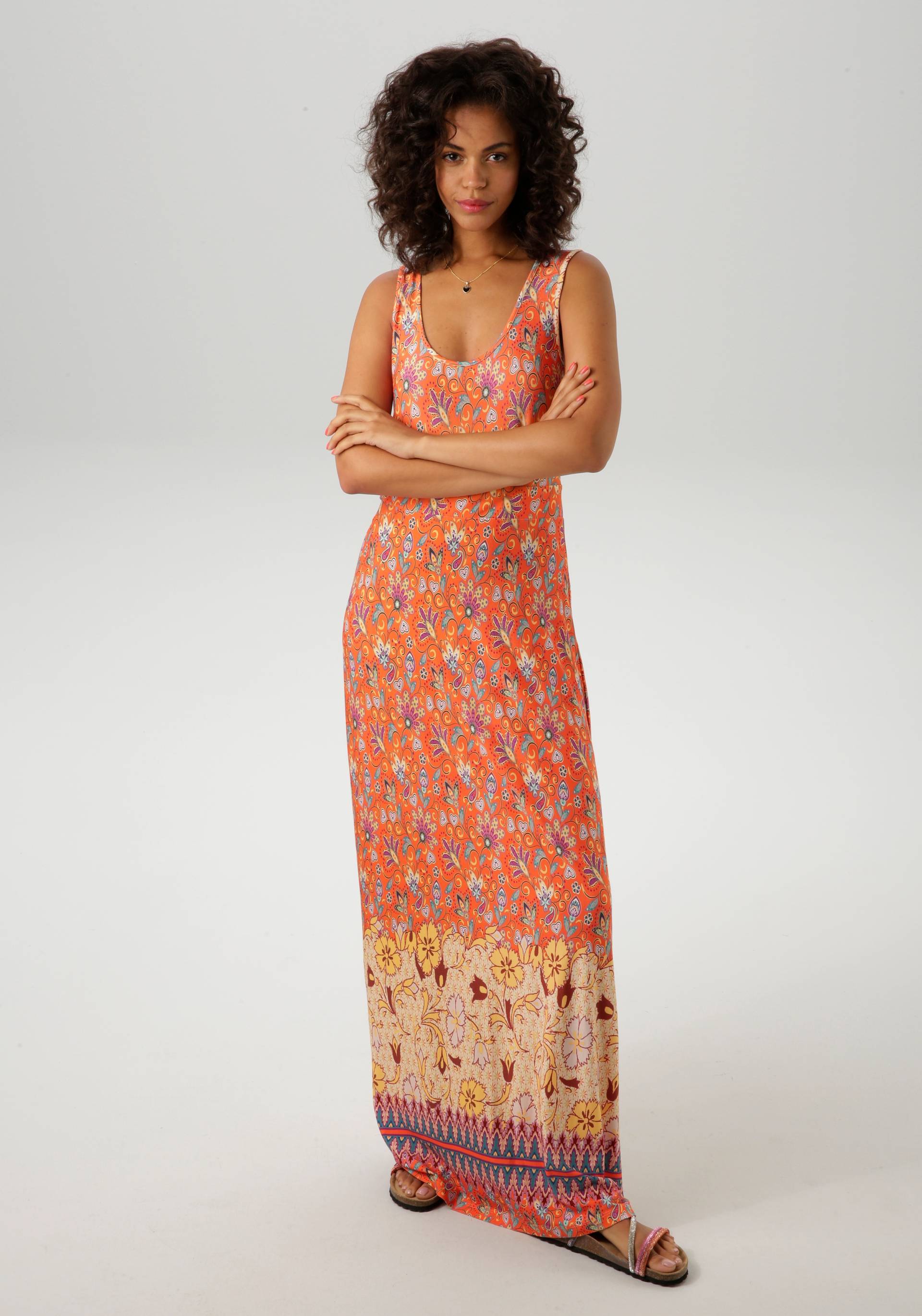 Aniston CASUAL Sommerkleid, mit farbharmonischem Blumendruck und Bordüre am Saum - NEUE KOLLEKTION Aniston CASUAL Sommerkleid, mit farbharmonischem Blumendruck und Bordüre am Saum - NEUE KOLLEKTION von Aniston CASUAL