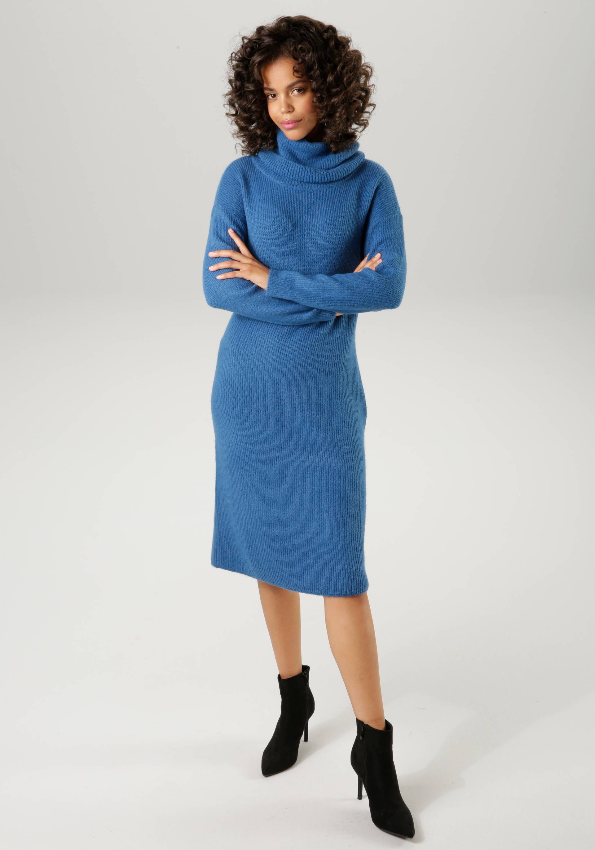 Aniston CASUAL Strickkleid, mit halsfernem Rollkragen Aniston CASUAL Strickkleid, mit halsfernem Rollkragen von Aniston CASUAL
