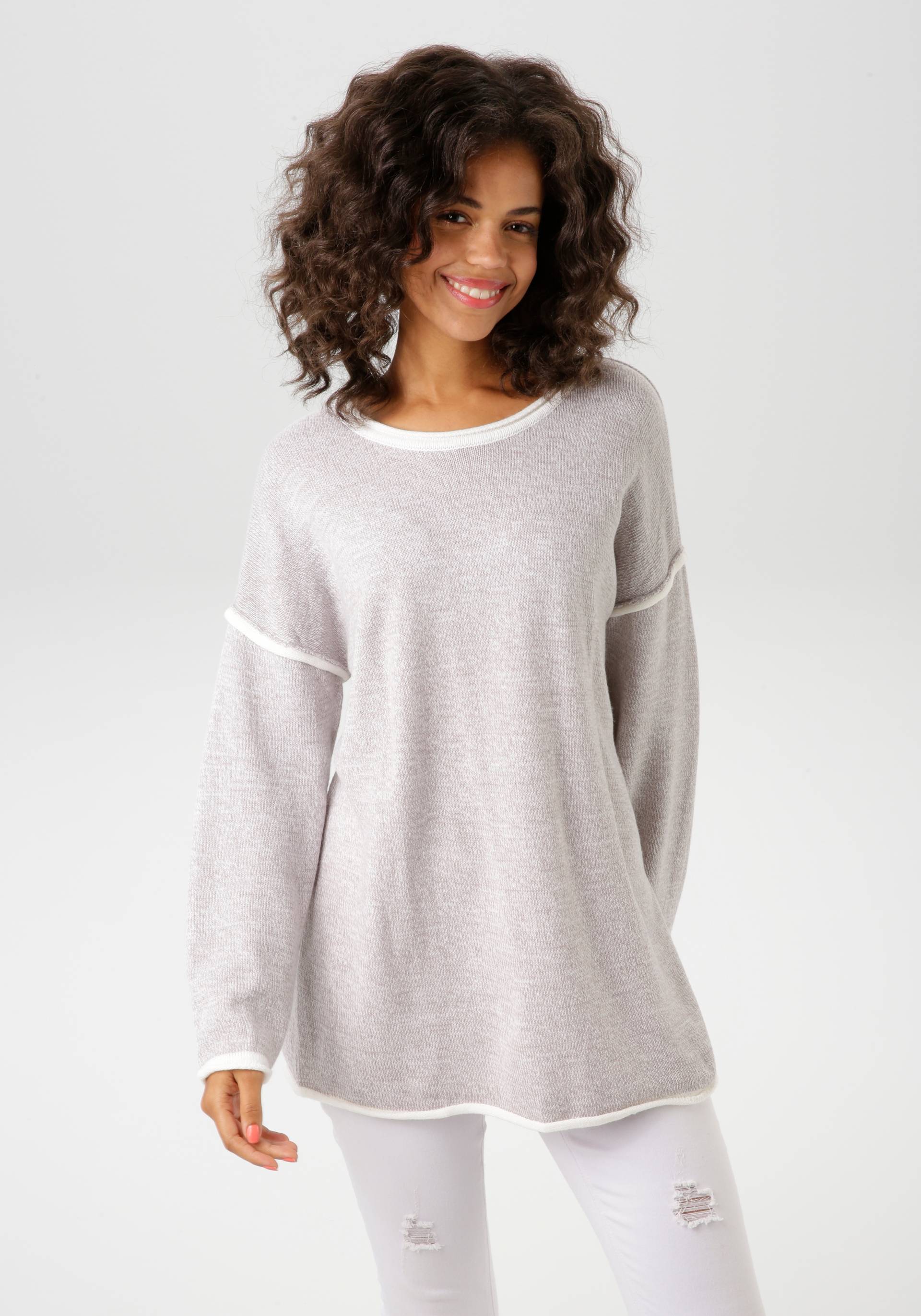 Aniston CASUAL Strickpullover, mit Fransen im Rücken - NEUE KOLLEKTION Aniston CASUAL Strickpullover, mit Fransen im Rücken - NEUE KOLLEKTION von Aniston CASUAL