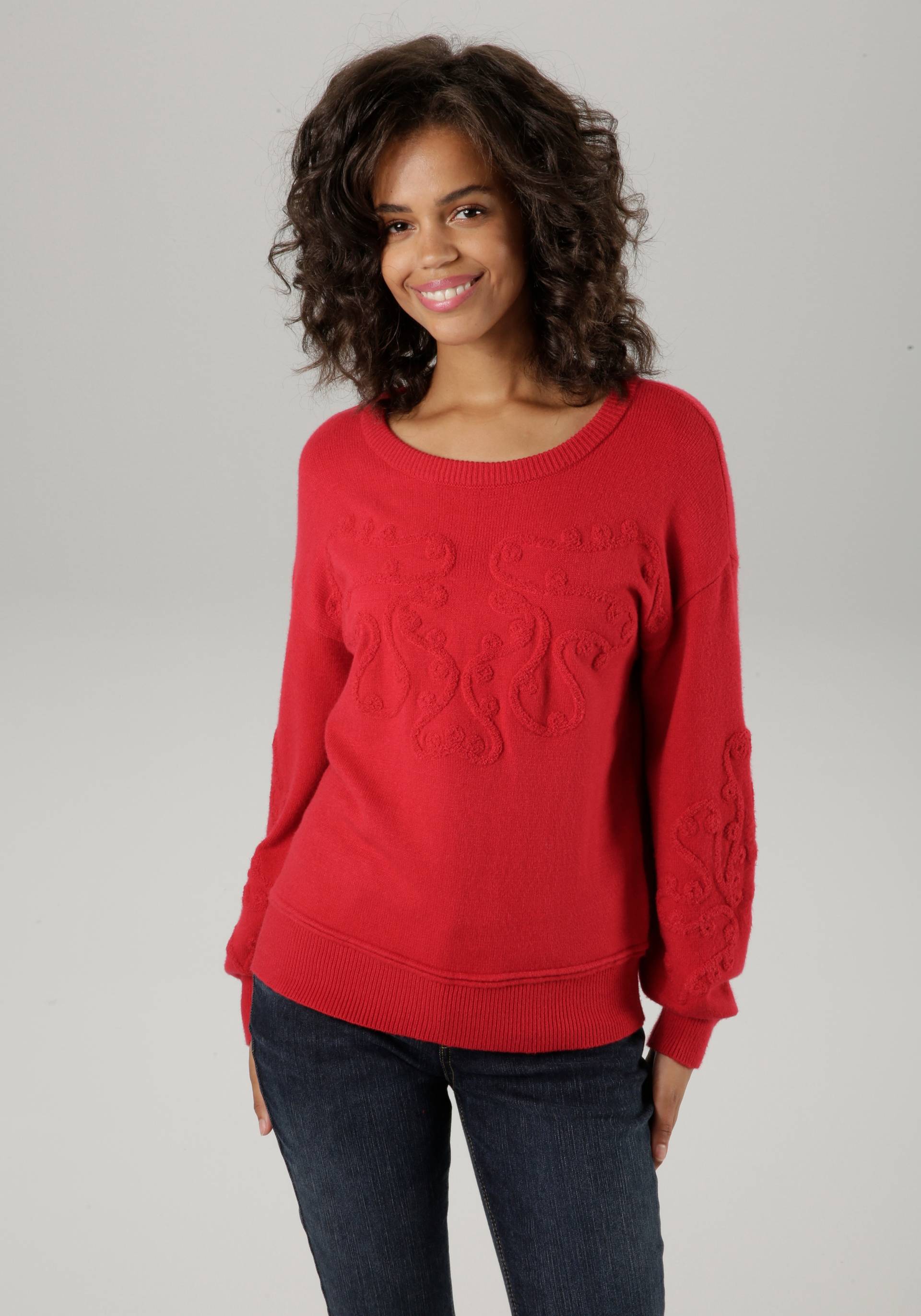Aniston CASUAL Strickpullover, mit eingestrickten Ornamenten Aniston CASUAL Strickpullover, mit eingestrickten Ornamenten von Aniston CASUAL