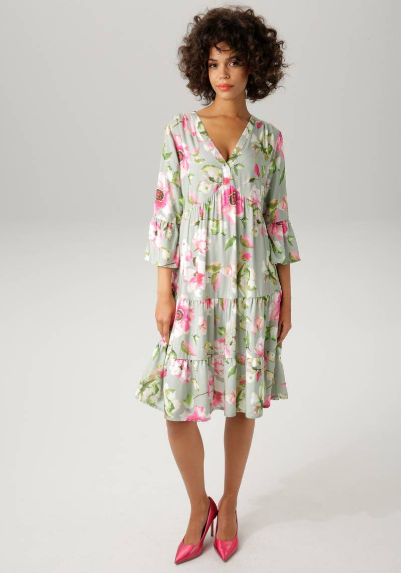 Aniston CASUAL Tunikakleid, mit fantasievollem Blumendruck von Aniston CASUAL