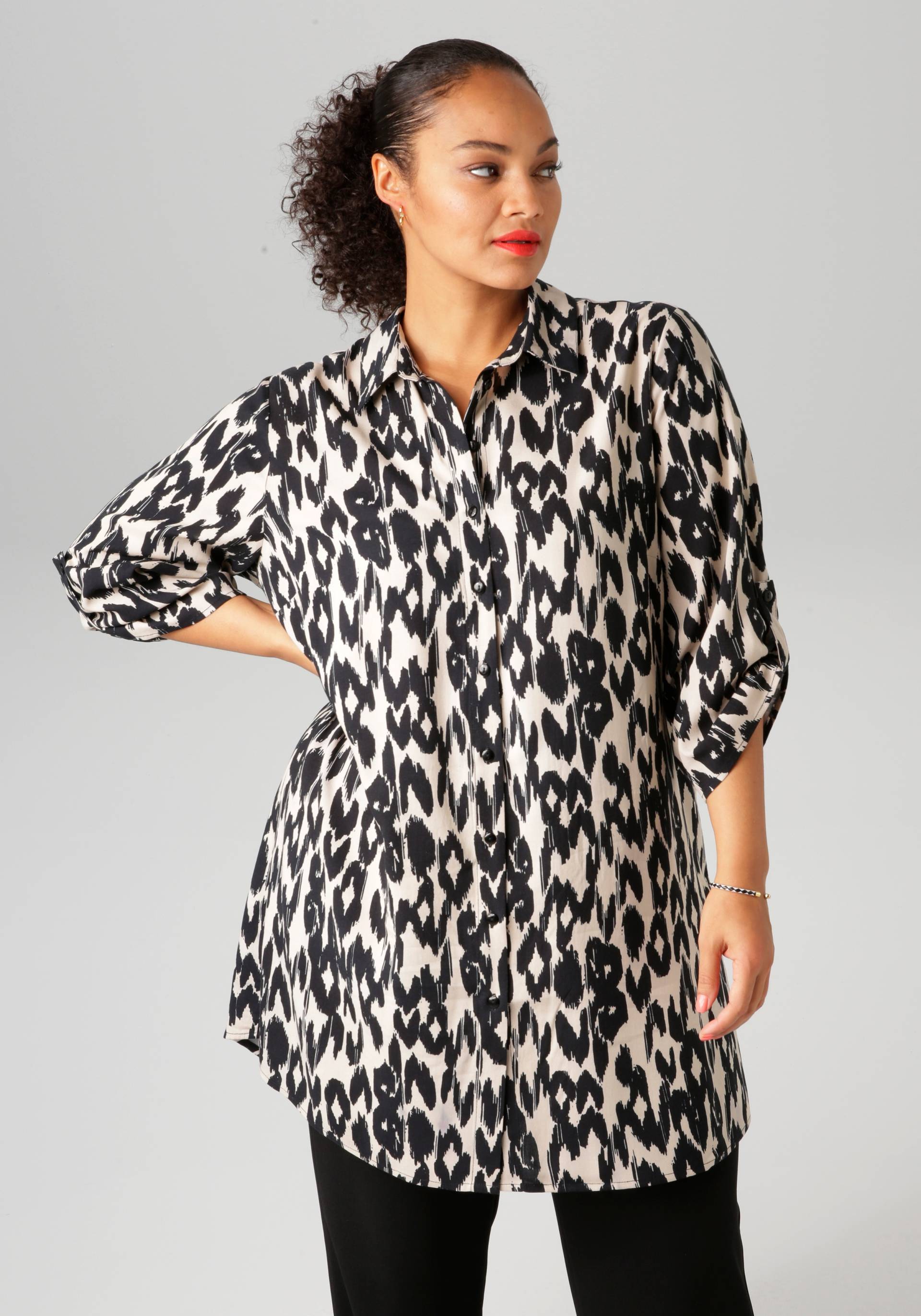 Aniston PLUS Hemdbluse, trendiges Design - NEUE KOLLEKTION Aniston PLUS Hemdbluse, trendiges Design - NEUE KOLLEKTION von Aniston PLUS