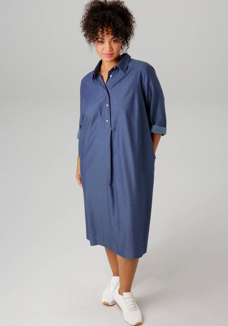 Aniston PLUS Jeanskleid, mit Hemdkragen von Aniston PLUS