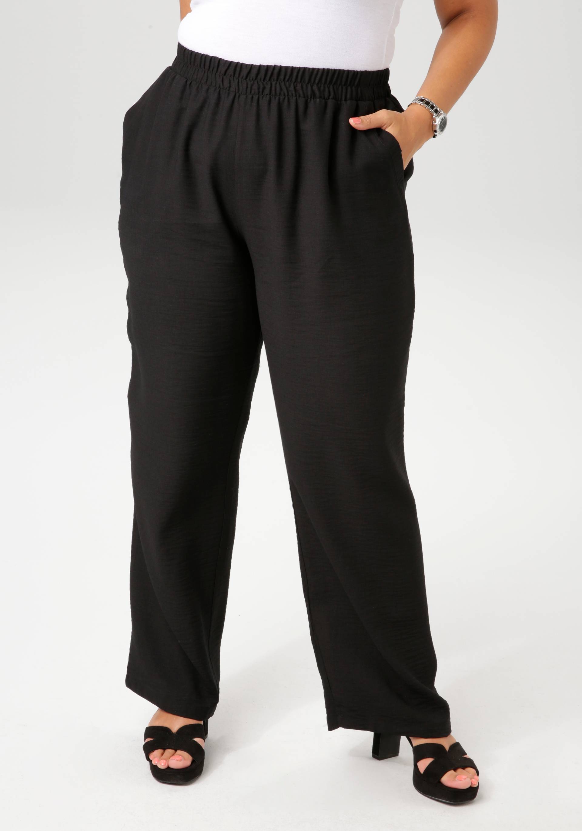 Aniston PLUS Schlupfhose, aus strukturierter Ware - NEUE KOLLEKTION Aniston PLUS Schlupfhose, aus strukturierter Ware - NEUE KOLLEKTION von Aniston PLUS